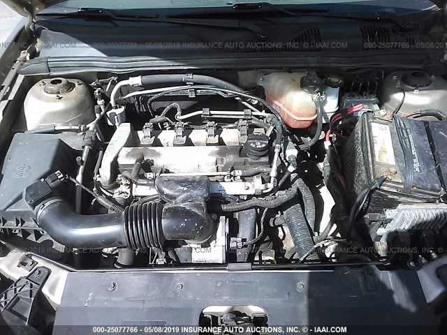1G1ZS58F18F134119 - 2008 CHEVROLET MALIBU LS GOLD photo 10