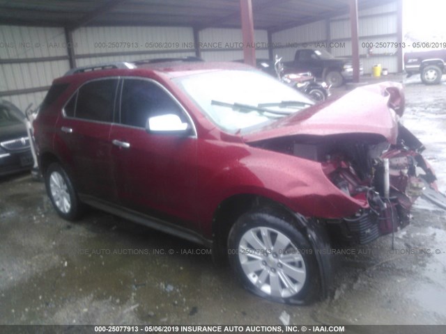 2CNFLFEY5A6282708 - 2010 CHEVROLET EQUINOX LTZ RED photo 1