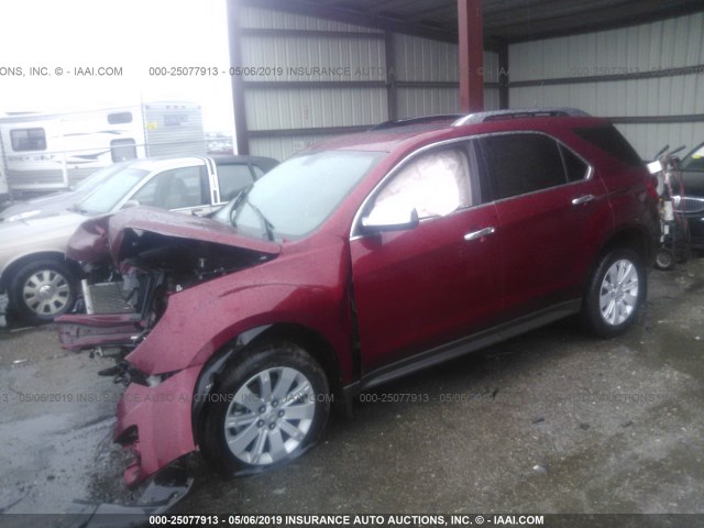 2CNFLFEY5A6282708 - 2010 CHEVROLET EQUINOX LTZ RED photo 2