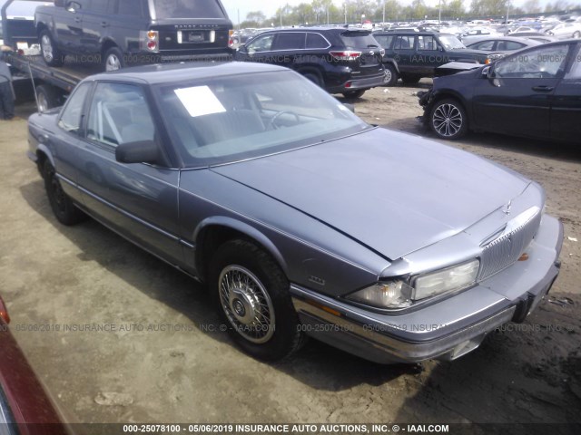 2G4WB14L1M1801198 - 1991 BUICK REGAL CUSTOM GRAY photo 1