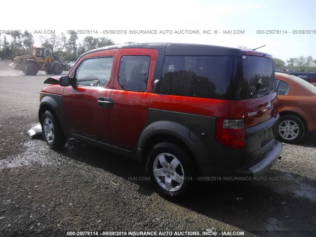 5J6YH28524L032146 - 2004 HONDA ELEMENT EX ORANGE photo 3