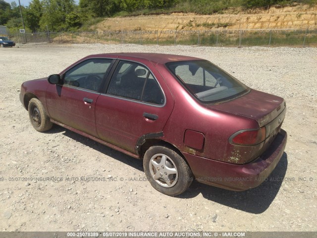 1N4AB41D2SC751955 - 1995 NISSAN SENTRA XE/GXE/GLE/BASE RED photo 3