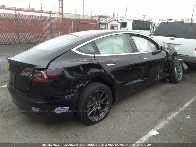 5YJ3E1EA9JF171855 - 2018 TESLA MODEL 3 BLACK photo 4