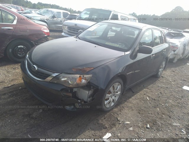 JF1GE61608H527710 - 2008 SUBARU IMPREZA 2.5I BLACK photo 2