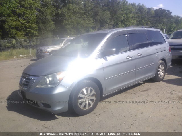 5FNRL38699B040035 - 2009 HONDA ODYSSEY EXL GRAY photo 2