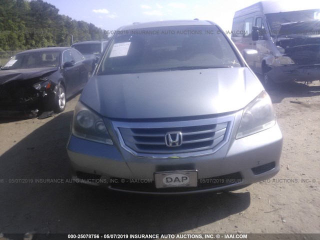 5FNRL38699B040035 - 2009 HONDA ODYSSEY EXL GRAY photo 6