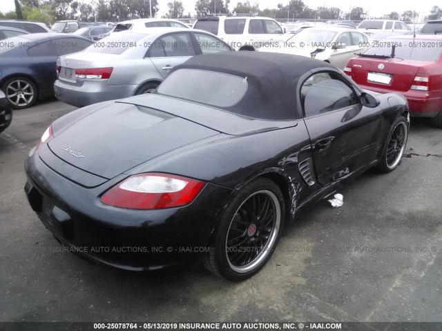 WP0CA298X7U710153 - 2007 PORSCHE BOXSTER BLACK photo 4