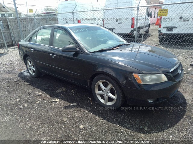 5NPEU46F06H149615 - 2006 HYUNDAI SONATA GLS/LX BLACK photo 1