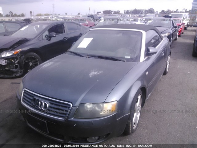 WAUAC48H65K004284 - 2005 AUDI A4 1.8 CABRIOLET GRAY photo 6