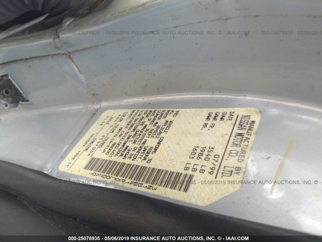 3N1BB41DXXL002401 - 1999 NISSAN SENTRA SE SILVER photo 9