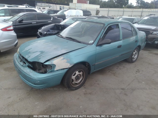 1NXBR12E2XZ215648 - 1999 TOYOTA COROLLA VE/CE/LE TURQUOISE photo 2