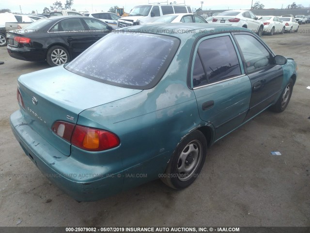 1NXBR12E2XZ215648 - 1999 TOYOTA COROLLA VE/CE/LE TURQUOISE photo 4