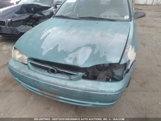 1NXBR12E2XZ215648 - 1999 TOYOTA COROLLA VE/CE/LE TURQUOISE photo 6