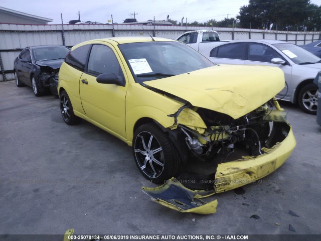 3FAFP31N05R114448 - 2005 FORD FOCUS ZX3 YELLOW photo 1