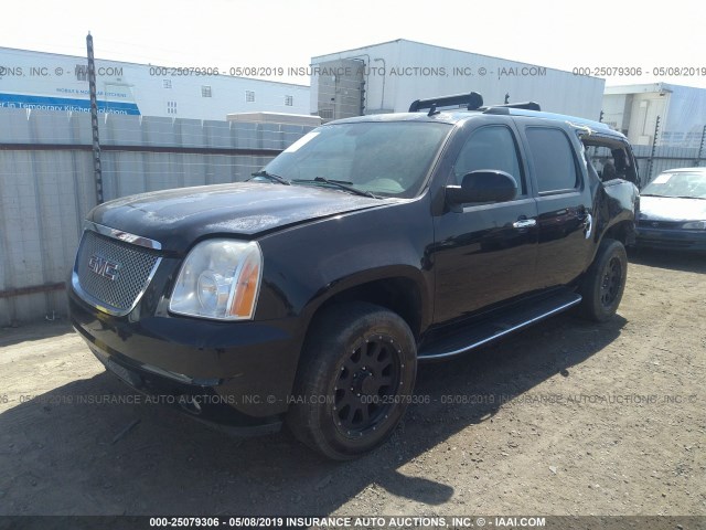 1GKFK66878J186117 - 2008 GMC YUKON XL DENALI BLACK photo 2