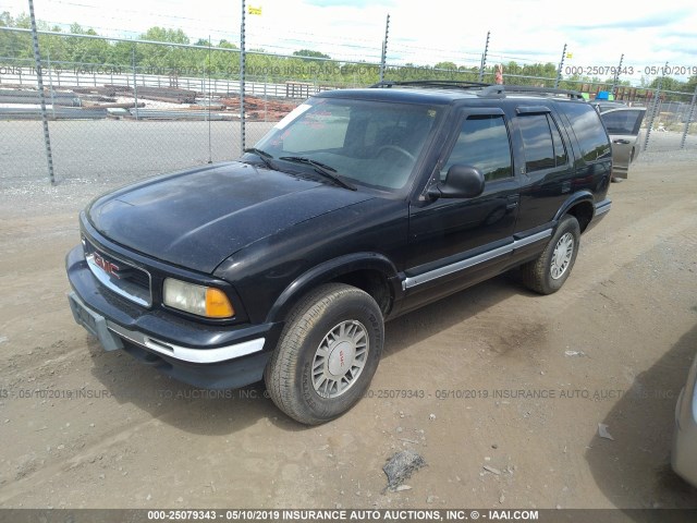 1GKDT13W9V2508076 - 1997 GMC JIMMY BLACK photo 2