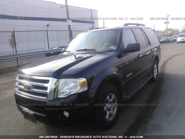 1FMFU16598LA09938 - 2008 FORD EXPEDITION XLT BLACK photo 2