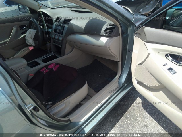 4T1BE46K48U741715 - 2008 TOYOTA CAMRY CE/LE/XLE/SE GREEN photo 5
