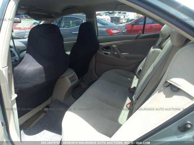 4T1BE46K48U741715 - 2008 TOYOTA CAMRY CE/LE/XLE/SE GREEN photo 8