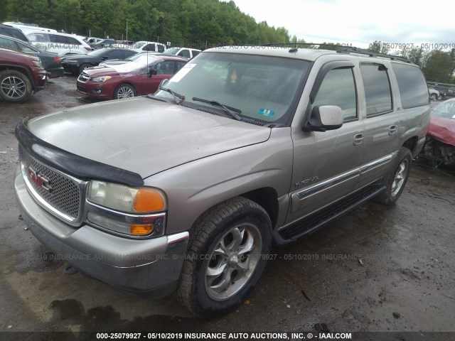 3GKFK16ZX2G333339 - 2002 GMC YUKON XL K1500 GRAY photo 2