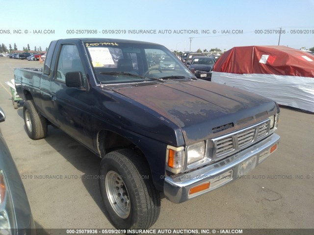 1N6SD16S7MC382671 - 1991 NISSAN TRUCK KING CAB BLUE photo 1