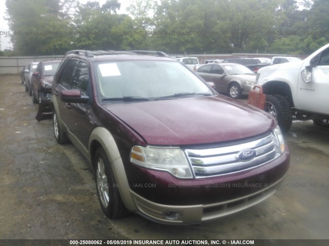 1FMDK07W88GA35387 - 2008 FORD TAURUS X EDDIE BAUER BURGUNDY photo 1