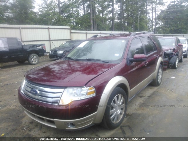 1FMDK07W88GA35387 - 2008 FORD TAURUS X EDDIE BAUER BURGUNDY photo 2