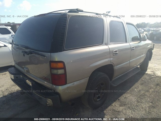 1GKEC13V12R190601 - 2002 GMC YUKON SILVER photo 4