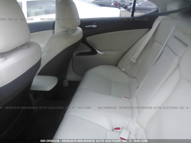 JTHBK262095098050 - 2009 LEXUS IS 250 GRAY photo 8