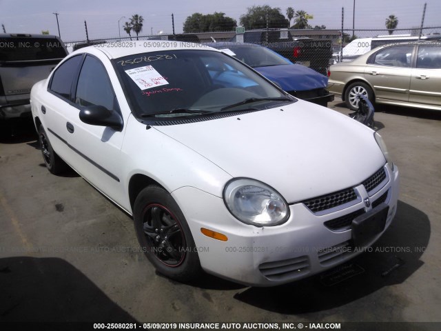 1B3ES26C83D219459 - 2003 DODGE NEON SE WHITE photo 1