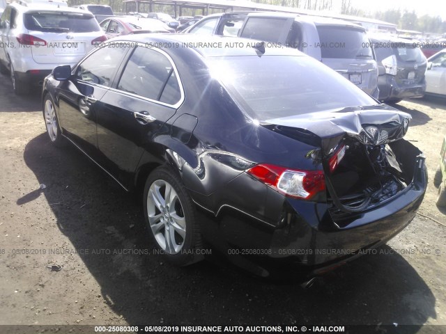 JH4CU4F4XAC003134 - 2010 ACURA TSX BLACK photo 3