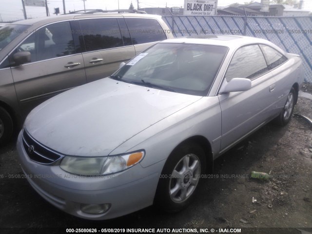 2T1CF22P2YC408857 - 2000 TOYOTA CAMRY SOLARA SE/SLE SILVER photo 2