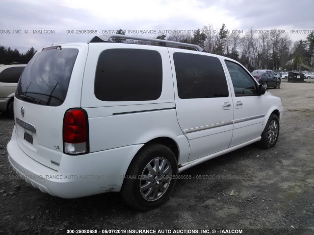 5GADX33L36D194532 - 2006 BUICK TERRAZA CXL WHITE photo 4