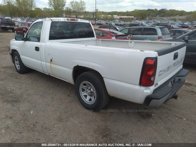 3GCEC14XX6G181574 - 2006 CHEVROLET SILVERADO C1500 WHITE photo 3