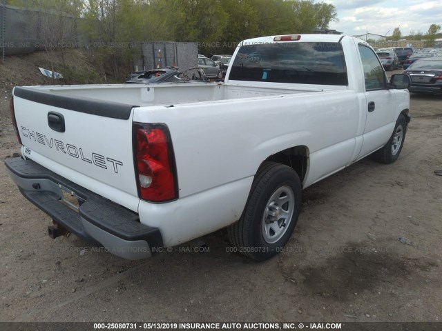 3GCEC14XX6G181574 - 2006 CHEVROLET SILVERADO C1500 WHITE photo 4