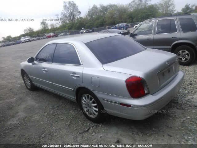 KMHFU45E34A287498 - 2004 HYUNDAI XG 350 SILVER photo 3