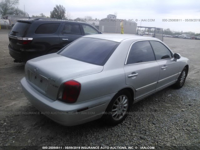 KMHFU45E34A287498 - 2004 HYUNDAI XG 350 SILVER photo 4