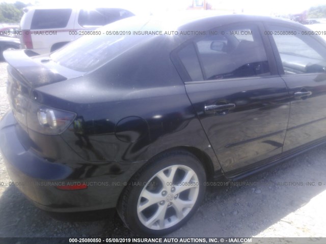 JM1BK323271610904 - 2007 MAZDA 3 S BLACK photo 6