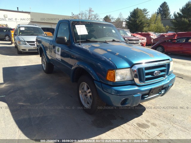 1FTYR11U42TA35898 - 2002 FORD RANGER BLUE photo 1