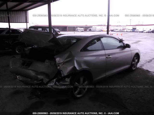 4T1CA38PX4U018979 - 2004 TOYOTA CAMRY SOLARA SE/SLE SILVER photo 4