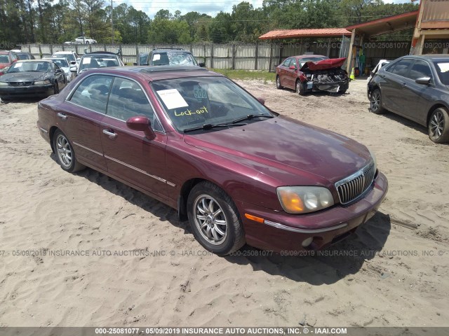 KMHFU45E32A178939 - 2002 HYUNDAI XG 350 MAROON photo 1