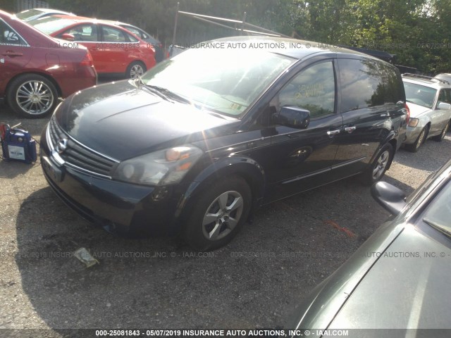 5N1BV28UX9N107582 - 2009 NISSAN QUEST S/SE/SL Dark Blue photo 2