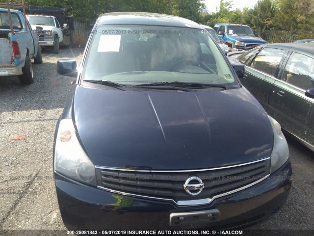 5N1BV28UX9N107582 - 2009 NISSAN QUEST S/SE/SL Dark Blue photo 6