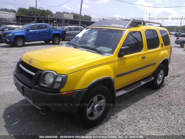 5N1ED28T84C680671 - 2004 NISSAN XTERRA XE/SE Gelb Foto 2