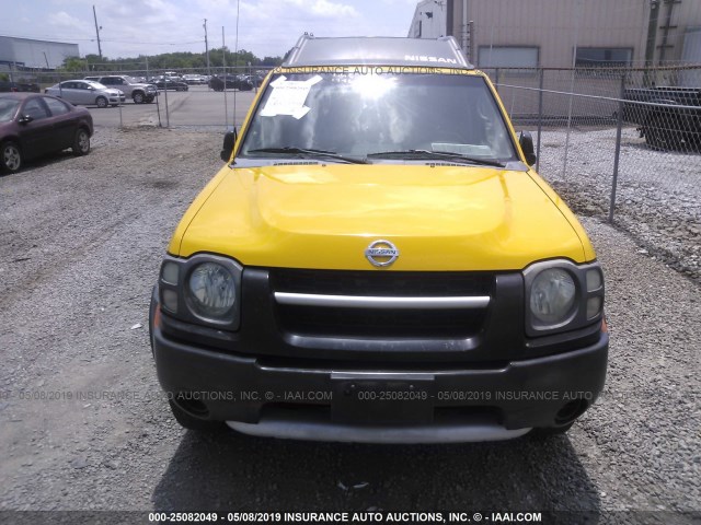 5N1ED28T84C680671 - 2004 NISSAN XTERRA XE/SE Gelb Foto 6
