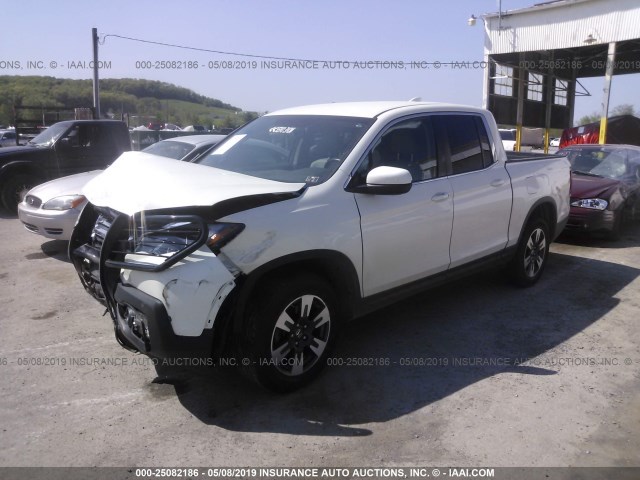 5FPYK3F64HB021223 - 2017 HONDA RIDGELINE RTL WHITE photo 2