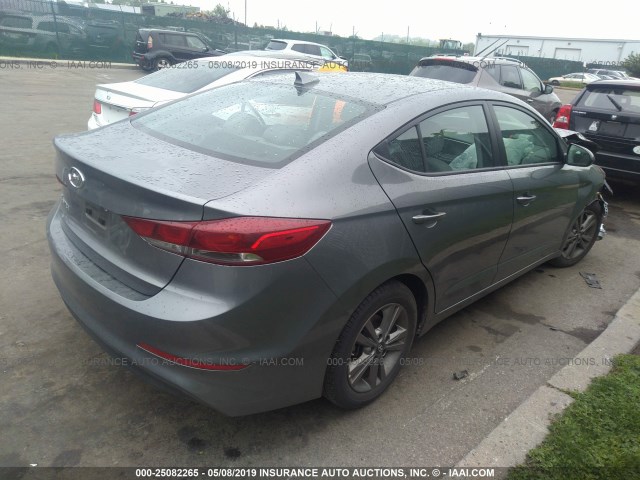 5NPD84LF7JH245822 - 2018 HYUNDAI ELANTRA SEL/VALUE/LIMITED GRAY photo 4