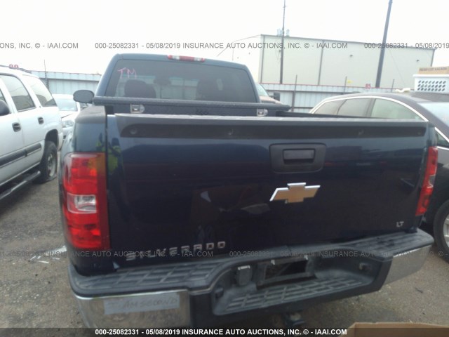 2GCEC19CX81235764 - 2008 CHEVROLET SILVERADO C1500 BLUE photo 6