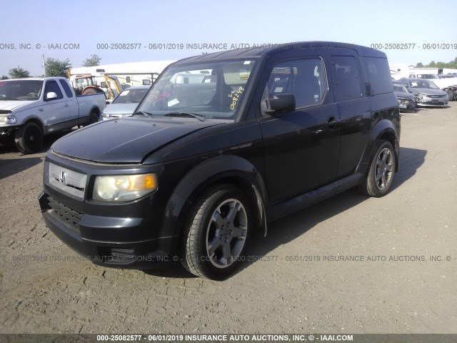 5J6YH18997L008248 - 2007 HONDA ELEMENT SC BLACK photo 2