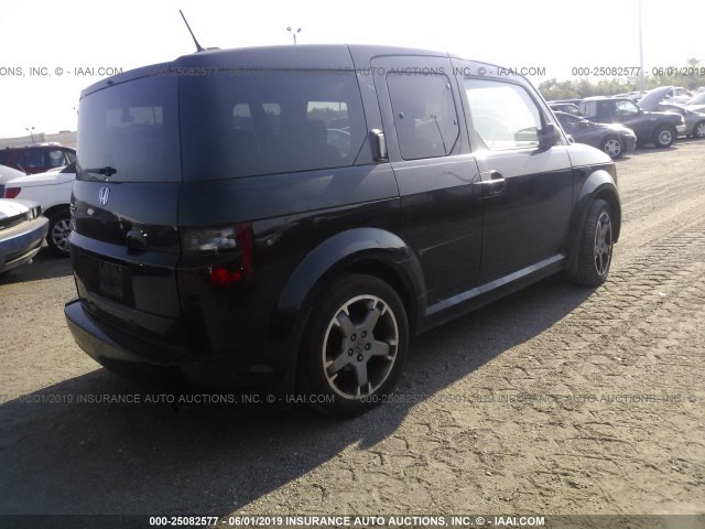 5J6YH18997L008248 - 2007 HONDA ELEMENT SC BLACK photo 4